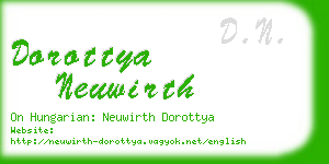 dorottya neuwirth business card